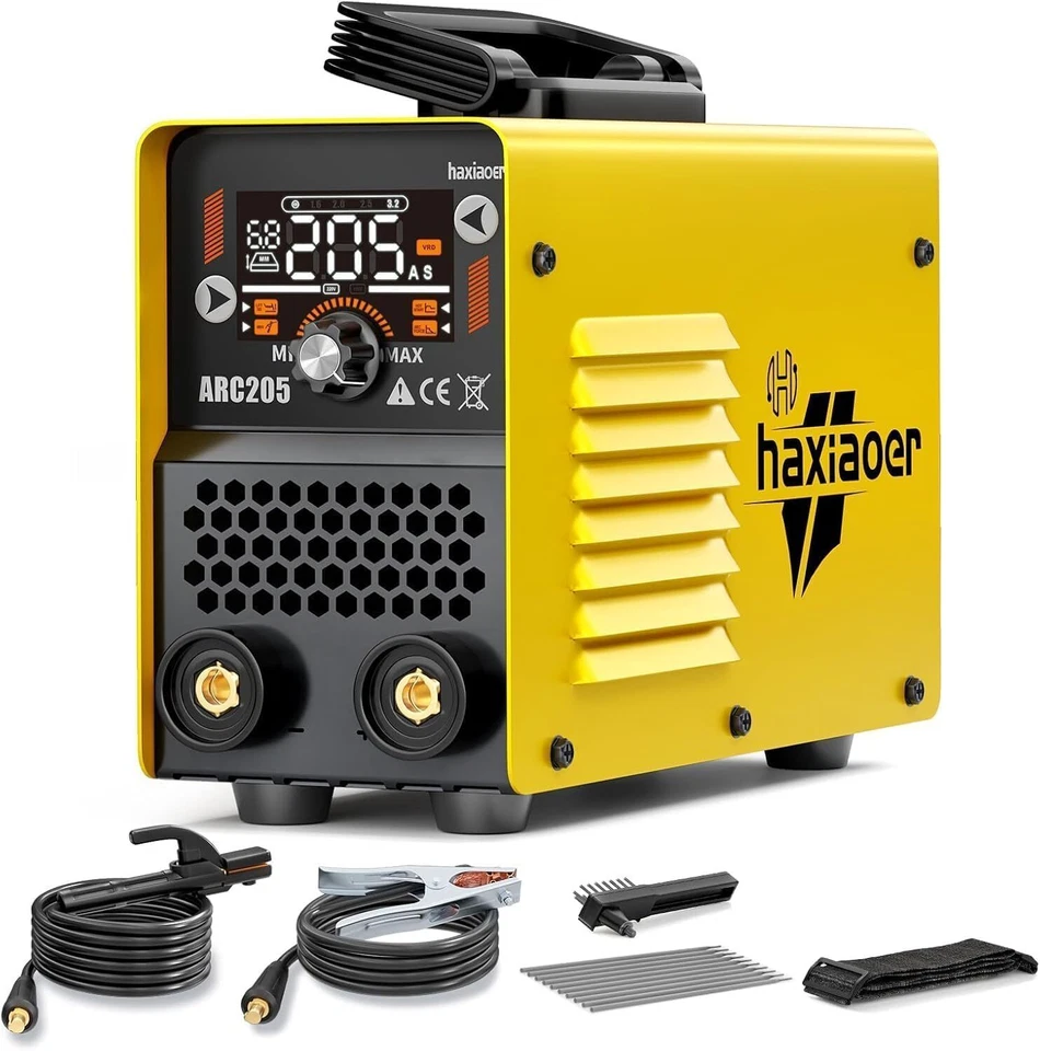 haxiaoer 205A Poste a Souder DC Inverter avec Lift TIG, ARC Force, 10 électrodes - Photo 1/4