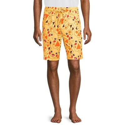 Новый с Ярлыками Pokemon пижамы шорты мужской размер S M L XL XXL брюки сна гостиной Pikachu новый - Изображение 1 из 4