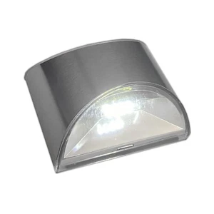 Solar LED Wall Light Stainless Steel Lantern Lamp Exterior Lighting Cold White - Picture 1 of 4