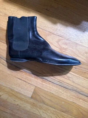 Armani Cuero Negro Botines Ligeramente Usado Talla 36 Foto 1 de 3