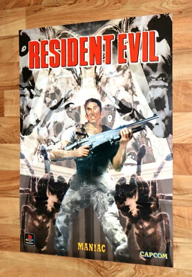 1996 Resident Evil Biohazard Capcom Extremely Rare Vintage Poster PS1 80x58cm - Image 1 of 4