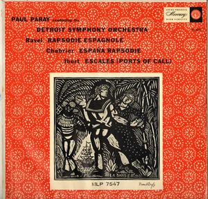 PAUL PARAY, RAVEL "RAPSODIE ESPAGNOLE" LP 1956 MERCURY 7547 - Picture 1 of 2