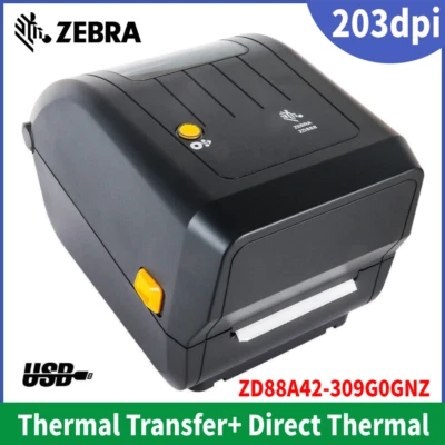 Zebra ZD888TA Thermal Transfer+ Direct Thermal  Desktop Printer USB 203 dpi 4in - Image 1 of 4