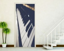 Stickers doors wall stickers adhesive decorative pianoforte p54