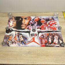 Vintage RARE Michael Jordan #23 Jumpman Collage Poster Chicago Bulls 36x 24" P15