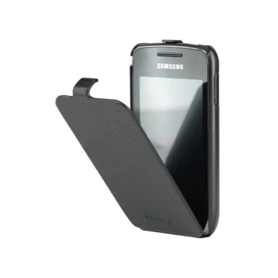 Anymode Étui Flip Certifié Pour Samsung Wave Y S5380 Noir ETUISMS5380 - Photo 1/2