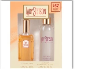 Lady Stetson Cologne Spray & Hair Mist Gift Set Women, 2-Pieces DAMAGED BOX - Picture 1 of 4