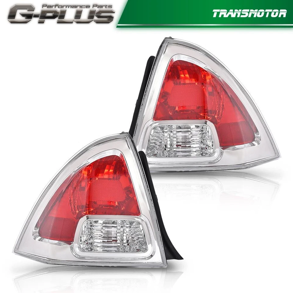 Juego de 2 luces traseras aptas para Ford Fusion 2006-2009 cromadas lado izquierdo y derecho Foto 1 de 4