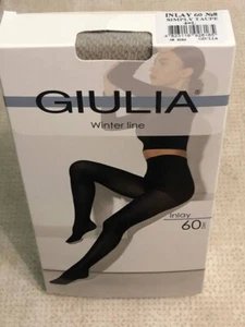 Giulia Inlay model 8 single weave polyamide pantyhose tights with shorts 60 Den - Picture 1 of 15