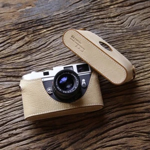 Media funda de cuero con cámara para cámara Leica M7 M6 M3 M4P MP M2 M4 CA034 - Imagen 1 de 17