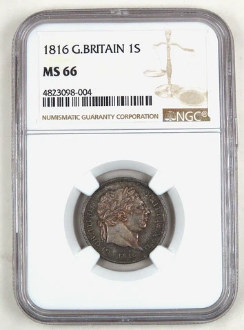 1816 G. Britain 6P NGC MS 66 George III 6 Pence Sterling Silver Coin - KM#665 Cover
