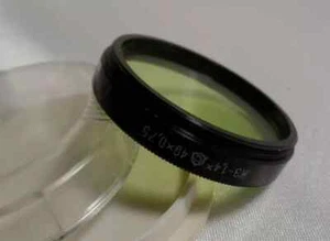 r Yellow-Green 1.4x LZOS 49x0.75 Vintage Light Filter 49mm 1,4x for LENS 1234 - Picture 1 of 2