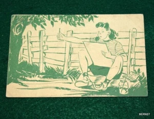 VINTAGE 1941 GIRL SCOUT POSTCARD - - Picture 1 of 3