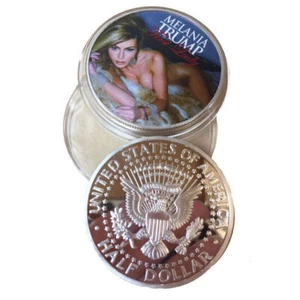 Melania 3FA4E Silver Boxesn First Lady Black Strap Lots US Half Dollar Gift - Bild 1 von 1