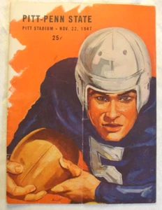 NOVEMBER 22, 1947 PITT VS PENN STATE FOOTBALL PROGRAM VTG NCAA - Picture 1 of 2