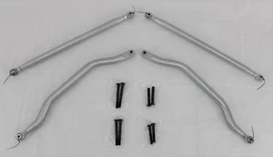 Polaris RZR 1000 2017-21 Kit de barra de radio de separación superior inferior alta máxima plateada - Imagen 1 de 8