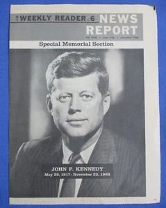 My Weekly Reader 6 News Report Special Memorial Sect. John F. Kennedy 1963 Papier - Bild 1 von 12