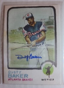 2021 Topps X Andy Friedman Spotlight 70 DUSTY BAKER Autograph Insert BRAVES
