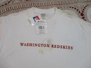 WASHINGTON REDSKINS VINTAGE EMBROIDERED CHAMPION BRAND T-SHIRT- MEDIUM NEW NWT  - Picture 1 of 12