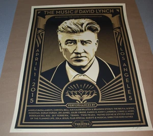 Music David Lynch Shepard Fairey Poster Giant Print Signed 2015 Obey Ace Hotel - Picture 1 of 3
