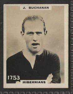 PINNACE FOOTBALL - PINNACE BACK - #1753 - HIBERNIANS - J. BUCHANAN  - Bild 1 von 2