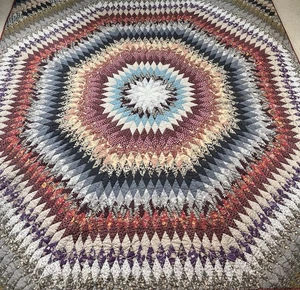 RARE Pottery Barn The Museum Collection Replica 1830's Starburst Quilt Tapestry - Picture 1 of 13
