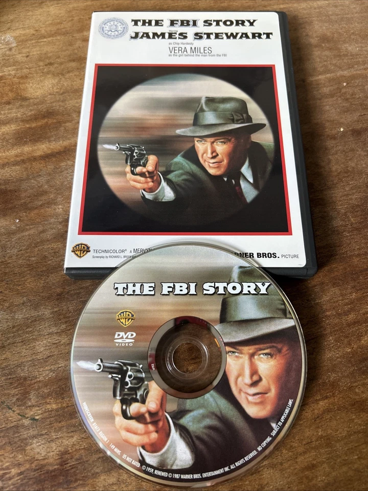 The FBI STORY (DVD, 1959) James Stewart, Official DVD, Region 1. - Image 1 of 1