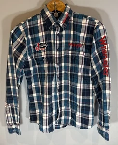 Boys Wrangler XL (14-16) Long Sleeve Button Up Justin Boots, Wrangler Embroidery - Picture 1 of 8
