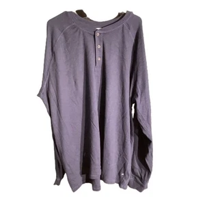 Camicia Tailor Vintage Uomo Henley Manica Lunga XXXL– Classica, Casual, Leggera - Foto 1 di 7