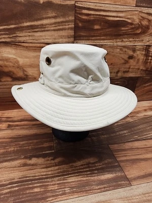 The Tilley Hat Endurables Canvas Bucket Tan Khaki 7 1/4 Made in Canada - Image 1 of 4