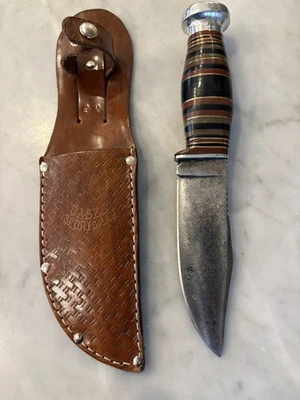 W R Case & Sons Bradford PA Knife and Sheath - Image 1 of 4