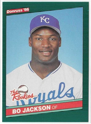 BO JACKSON 1986 Donruss The Rookies #38 CARTÃO DE NOVATO KC Royals - Imagem 1 de 2