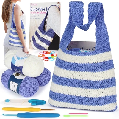 Coopay Crochet Set for Crochet Shoulder Bag, Crochet Kit for Beginners Included