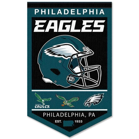 Philadelphia Eagles History Heritage Logo Banner Flag Cover