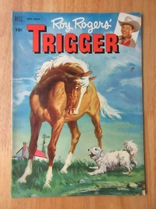 Dell Comics ROY ROGERS' TRIGGER #6 (1952) **VF- Beauty! Nice Painted Cover!** - Picture 1 of 4