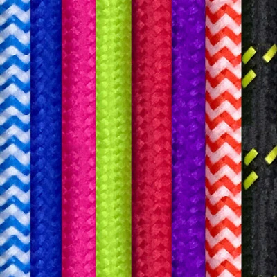 3 Core Coloured Fabric Braided Vintage Style Mains Lighting Lamp Cable Flex Cord