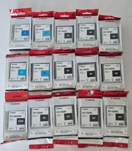 PFI-106 Canon Tintentanks Original-Zubehör-Hersteller versiegelt für iPF6300 iPF6350 iPF6450 15ER-SET - Bild 1 von 11