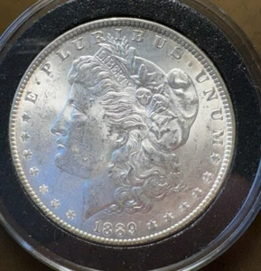 1889 P Morgan Silber Dollar 1 $ Stempelglanz 90% Silber - Bild 1 von 2