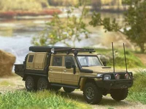 1:64 Autobots Models TOYOTA LAND CRUISER LC79 Pickup Diecast Car Desert Yellow - Picture 1 of 6