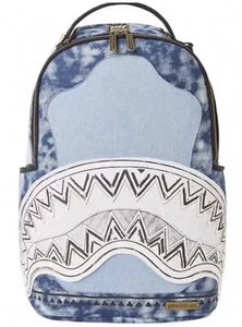 Sprayground AI African Intelligence Shark Mouth Backpack Denim Blue White - Bild 1 von 8