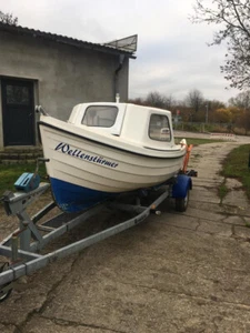 Boot gebraucht, Orkney 16 Longliner, weiß, blau, 4,9 m lang - Bild 1 von 3