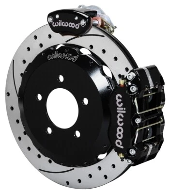 KIT DE FRENO DE DISCO WILWOOD, FRENO DE ESTACIONAMIENTO TRASERO, 06-15 MAZDA MIATA MX-5,13" PERFORADO, NEGRO Foto 1 de 4