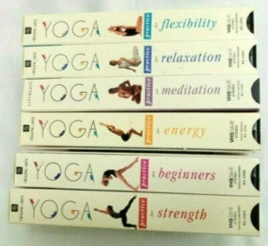Yoga Journal's Yoga Practice Series Living Arts 6 VHS Box Set in VGC Ships FREE - Picture 1 of 5