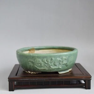 Japanese Bonsai Pot by Kimiko Matsuei 15cm 5.9” old and rare - Picture 1 of 11