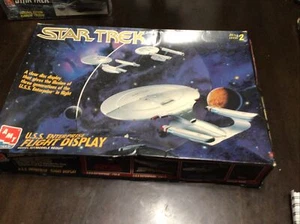 AMT Star Trek USS Enterprise Flight Display Model Kit #8787 Sealed Contents - Picture 1 of 8
