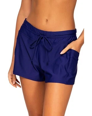 Pantalones cortos de natación Sunsets Laguna parte inferior de bikini para mujer 12 índigo Foto 1 de 4