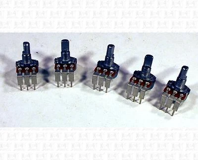 Alpha 250K Ohm Vertical Mount Pot Potentiometer A250K A250K Lot Of 5 - Image 1 of 2