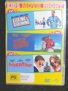 Dudley Do-Right / Kicking & Screaming / Big Fat Liar (3 DVD Set) Reg 4, FreePost - Picture 1 of 2