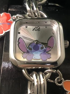 Disney Lilo-Stitch Bracelet Watch With Multi Hanging Charms Accutime VERY RARE - Picture 1 of 14