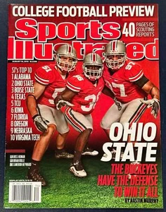 2010 NEWSSTAND SPORTS ILLUSTRATED MAGAZINE OHIO STATE BUCKEYES NO LABEL MINT - Picture 1 of 2
